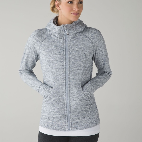 lululemon athletica Jackets & Blazers - Lululemon Scuba Hoodie 111 Heathered Dyed Gris